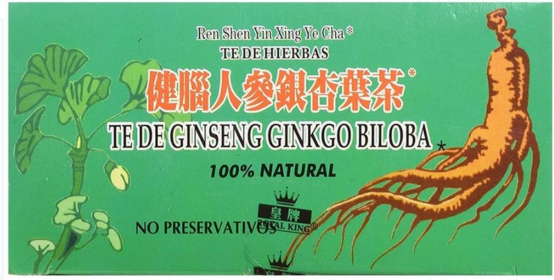 Royal King Ginseng Ginkgo Biloba Tea (20 Tea Bags) - 3 box pack - Image 3